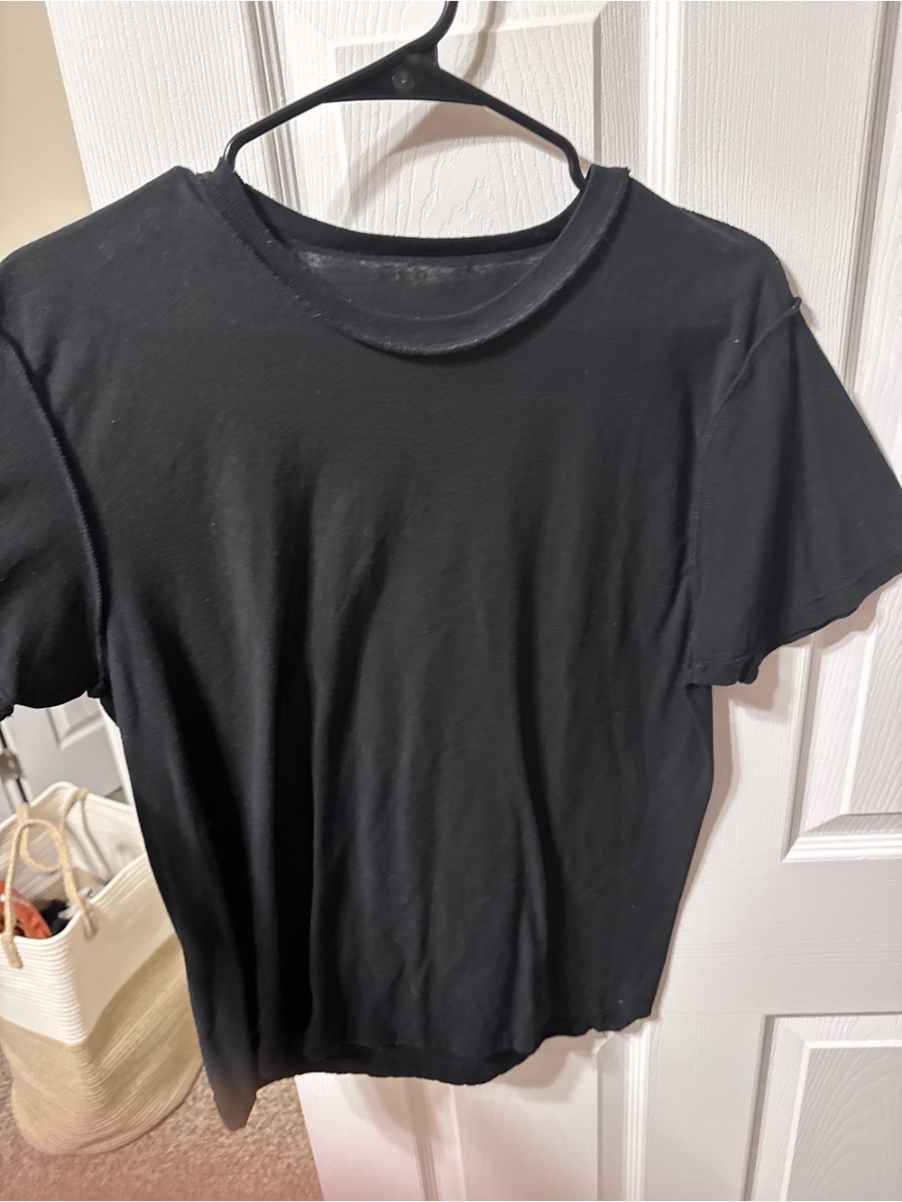 Men's Black Short Sleeve Crew Tee